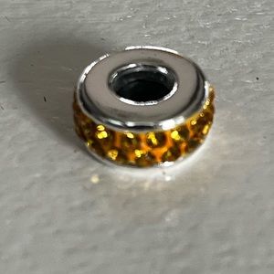 Yellow Cubic Zirconia Charm